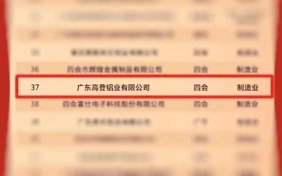肇慶市企業(yè)100強(qiáng)